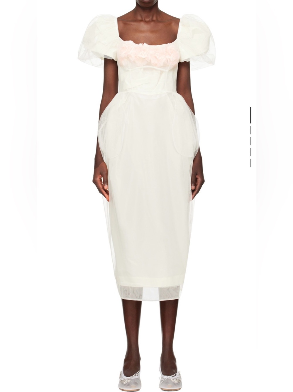Simone Rocha Exclusive Bridal Carnation Ivory Tulle Dress UK 12 / US Large NWT - Picture 8 of 16